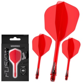 Piórka Winmau Fusion Czerwony NO6