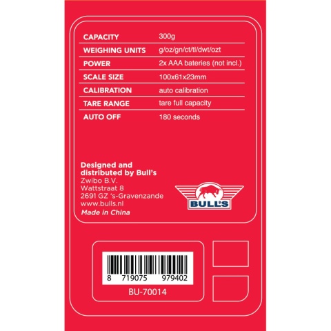 Waga do lotek Bull's Darts Pocket Scale