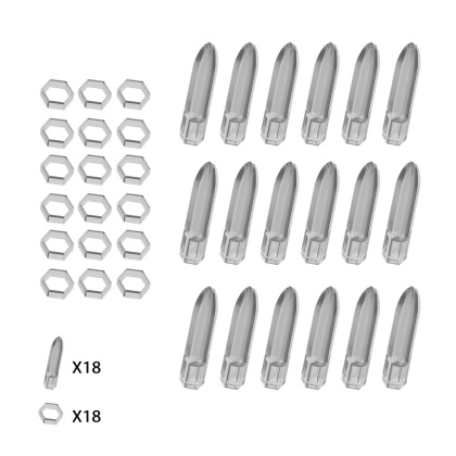 Cuesoul KOFF Flight Replacement shaft aned set of 18 pcs