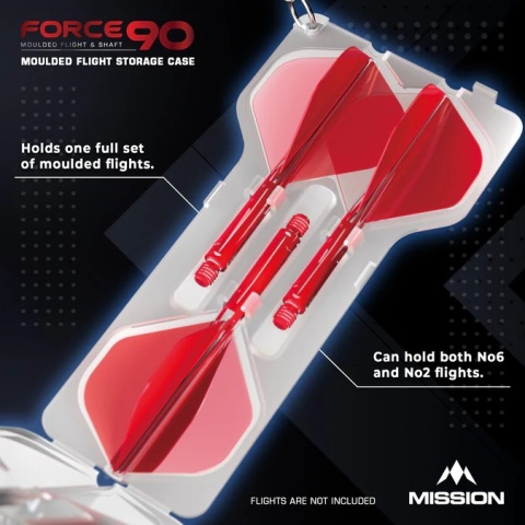 Etui na piórka Mission Force 90 Case Czarne lub Białe