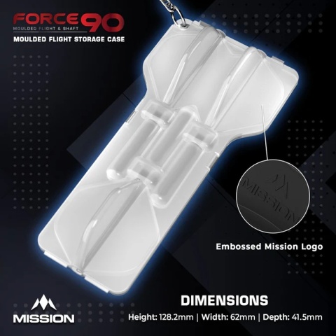 Etui na piórka Mission Force 90 Case Czarne lub Białe