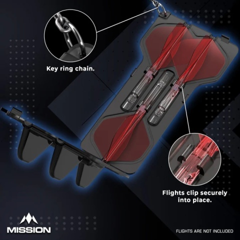 Etui na piórka Mission Force 90 Case Czarne lub Białe