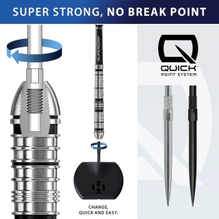 Groty Harrows Quick Points Silver / Black