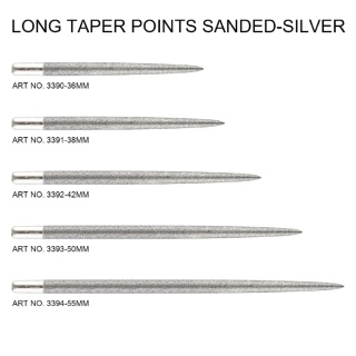 Groty ONE80 Long Taper Point Sand Coated Rainbow