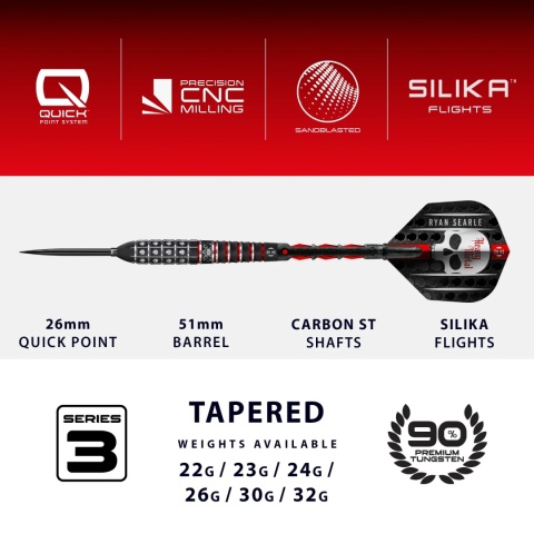 Lotki Harrows Ryan Searle V3 Quick Point 90% Lotki Harrows Ryan Searle V3 Quick Point 90%