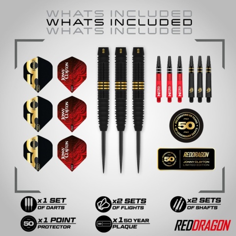 Lotki Red Dragon Jonny Clayton 50 Years Anniversary Limited Edition 90%