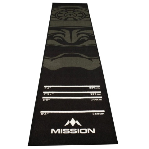 Mission Carpet Darts Mat – Protiskluzový Spod – Rozměr: 290 cm × 60 cm – Vzor: Samurai