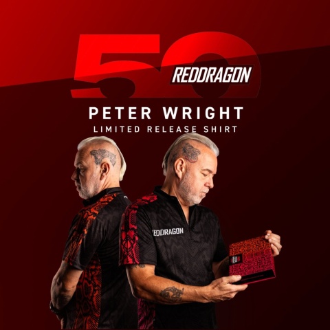 Koszulka Red Dragon Peter Wright 50 Years Anniversary Limited Edition Tour Polo