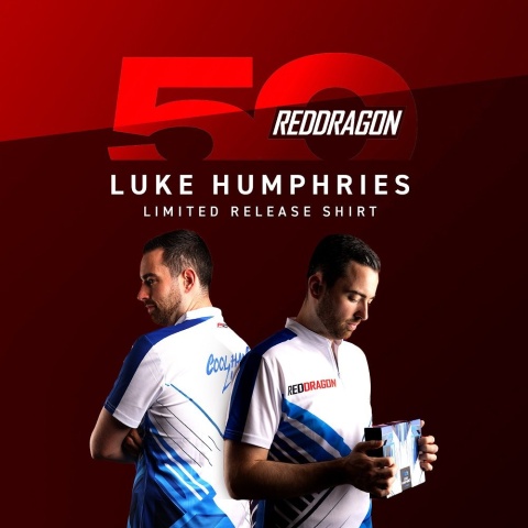 Koszulka Red Dragon Luke Humphries 50 Years Anniversary Limited Edition Tour Polo