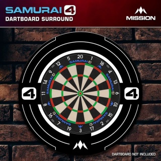 Mission Darts Samurai 4 Surround – White Edition