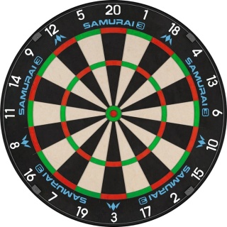 Mission Samurai 3 Dartboard – Profesjonalna Tarcza do Darta – Knife Wire – Black Number Ring