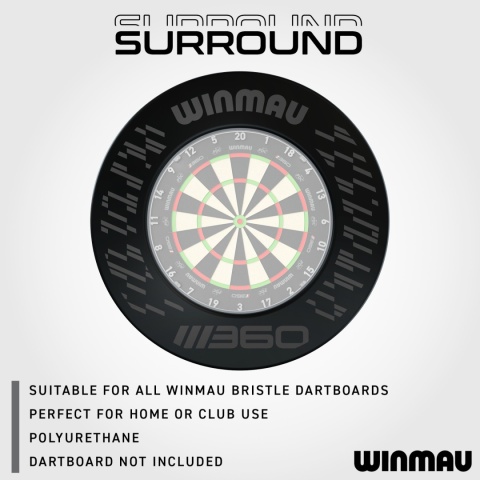 Opona Winmau 360 Black Surround PRZEDSPRZEDAŻ WYSYŁKA PO 17.11.2025