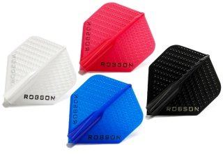 Bull's Robson Plus Dimpled No.2 Flights (Red / Black / White / Blue)