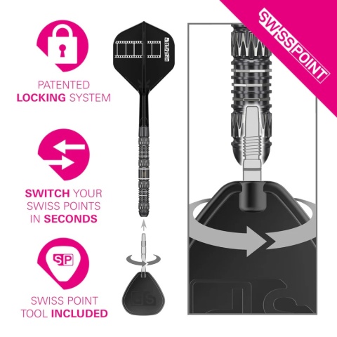 Lotki Target Chris Dobey 95K 95% Tungsten SP Steel Tip Darts