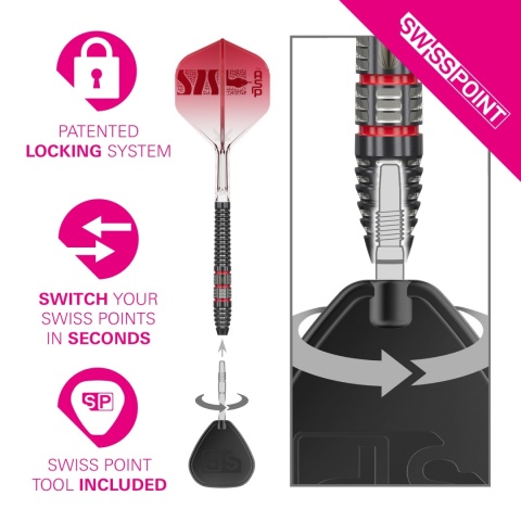 Lotki Target Nathan Aspinall Asp 95K 95% Tungsten SP Steel Tip Darts