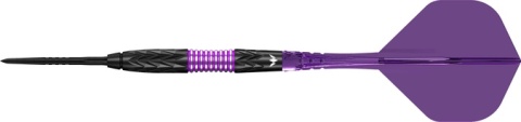 Mission Vector Darts – Lotki Stalowe – 95% Wolfram – Powłoka PVD Czarna & Electro Fiolet