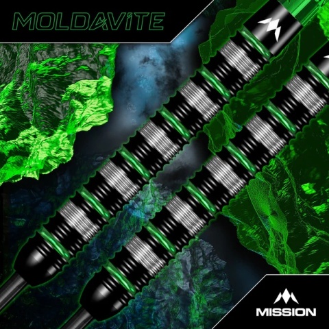 Mission Moldavite – Lotki Steel Tip – 95% Wolframu – Czarno-Zielone