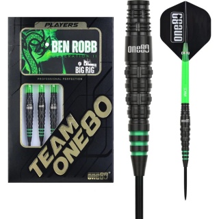 One80 Ben Robb V2 Darts – Steel Tip – Big Rig – Black