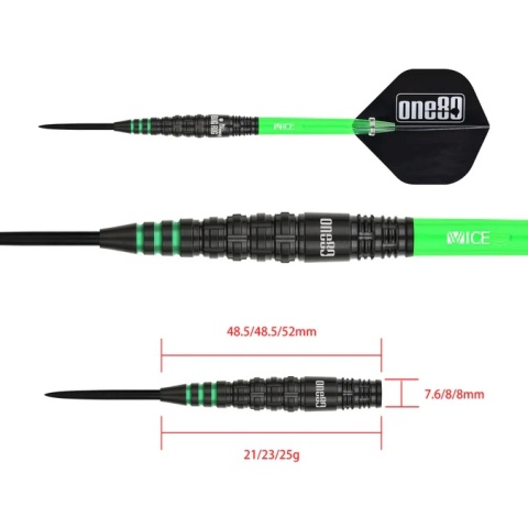 One80 Ben Robb V2 Darts – Steel Tip – Big Rig – Black