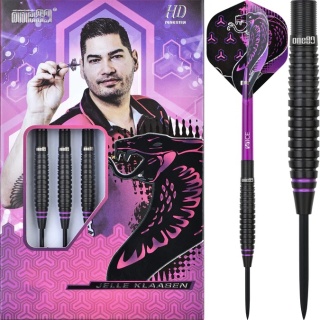 One80 Jelle Klaasen HD Darts – Steel Tip – The Cobra – Black