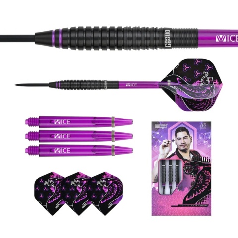 One80 Jelle Klaasen HD Darts – Steel Tip – The Cobra – Black