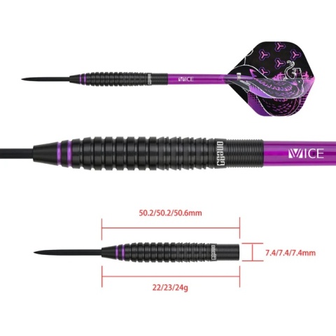 One80 Jelle Klaasen HD Darts – Steel Tip – The Cobra – Black
