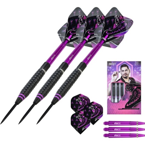 One80 Jelle Klaasen HD Darts – Steel Tip – The Cobra – Black