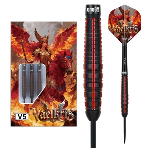 One80 Vaelkris Darts – Steel Tip – 90% Tungsten – V05