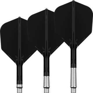Piórka Target K-Shift Black No6 Spinning Integrated Flights & Shafts