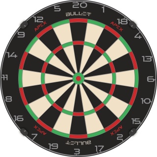 Bullet APEX dartboard