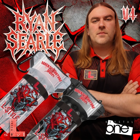 L‑Style Krystal One Ryan Searle V4 Dart Flight Case Clear Black