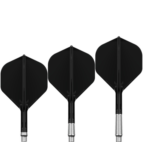 Target K-Shift Black No2 Spinning Integrated Flights & Shafts