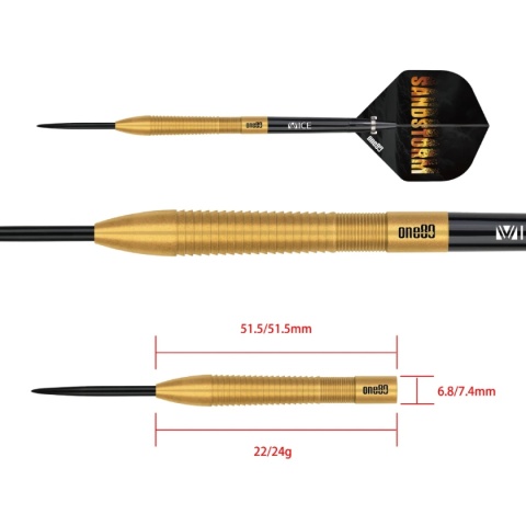 Sandstorm S1 Steeltip – ONE80 90% Steel Tip Darts