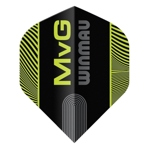 Winmau Michael van Gerwen Prism Delta Black Green MVG – Piórka do darta (Standard NO2)