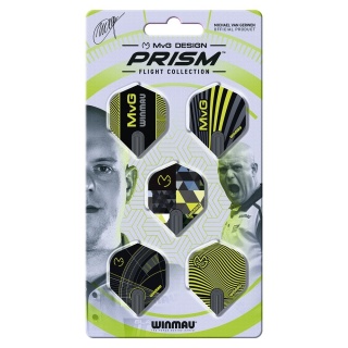 Winmau Michael van Gerwen Prism Flight Collection – Zestaw piórek do darta (15 szt.)