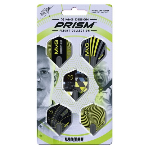Winmau Michael van Gerwen Prism Flight Collection – Zestaw piórek do darta (15 szt.)