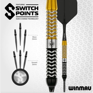 Winmau Exion Parallel Switch Point 90% – Lotki do darta (Tungsten 90%)