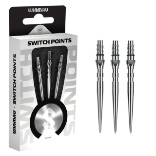 Winmau Switch Point Groove Silver/Black