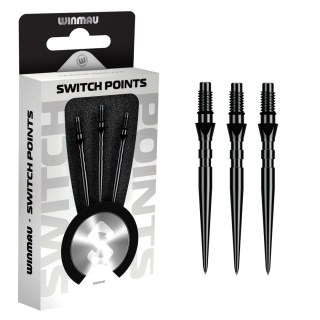 Winmau Switch Point Wave Silver/Black