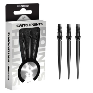 Winmau Switch Point Smooth Silver/Black