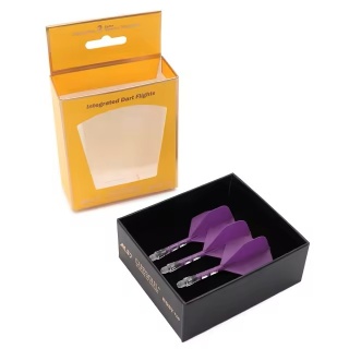 CUESOUL ROST T19 INTEGRATED DART FLIGHTS - BIG STANDARD Purple