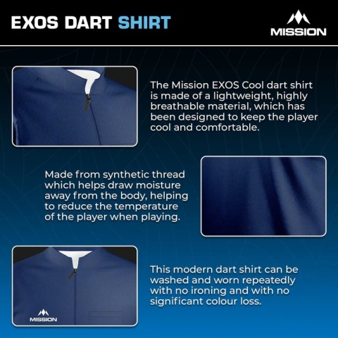 Koszulka Mission EXOS Cool Niebieska