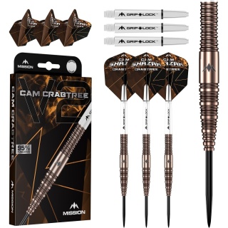 Mission Cam Crabtree V2 95% Steeltip Darts