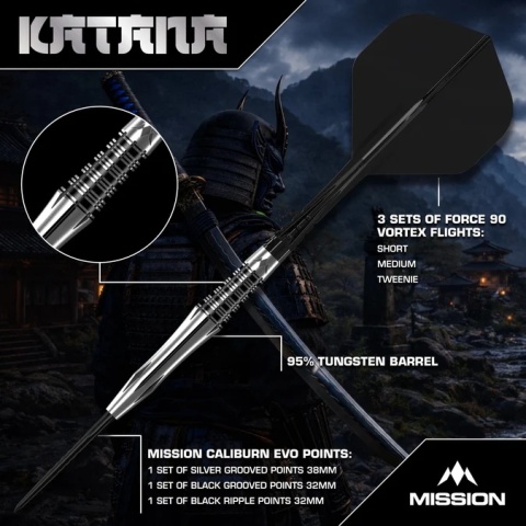 Mission Katana 95% Steeltip Darts