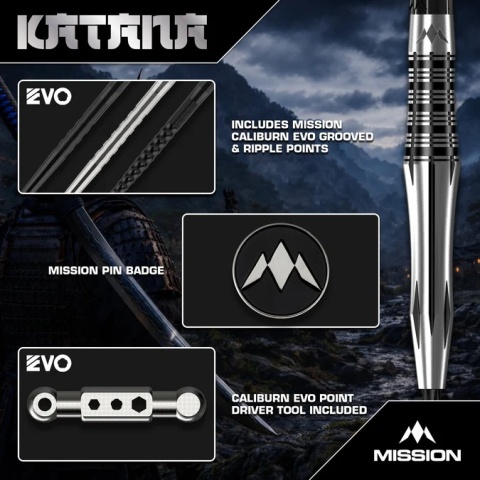 Mission Katana 95% Steeltip Darts