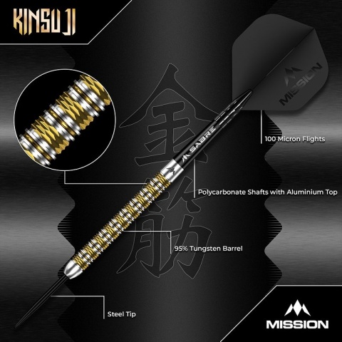 Mission Kinsuju 95% Steeltip Darts