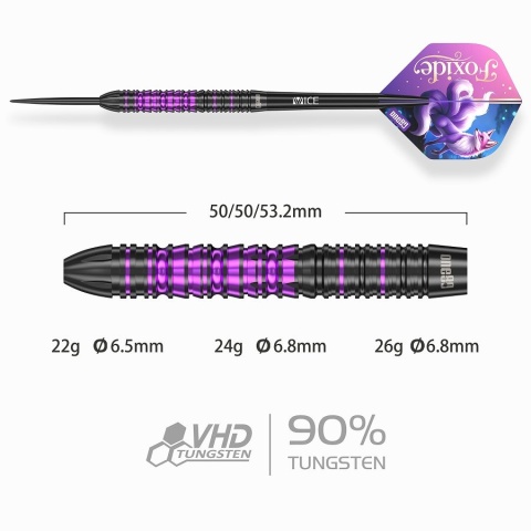ONE80 Foxide F1 90% Darts – Lotki do Darta