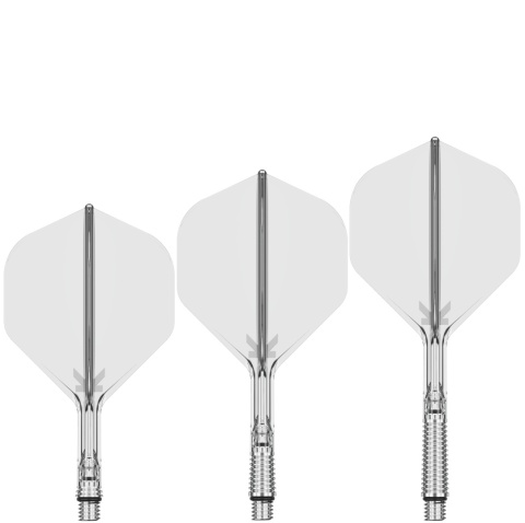 Piórka Target K-Shift Clear No2 Spinning Integrated Flights & Shafts