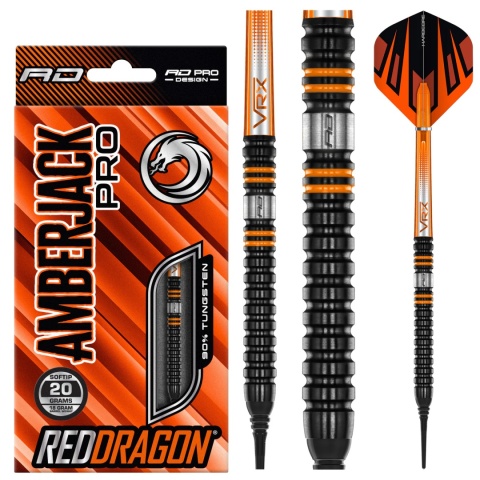 Red Dragon Amberjack Pro 1 90% Soft Tip – Profesjonalne lotki dart