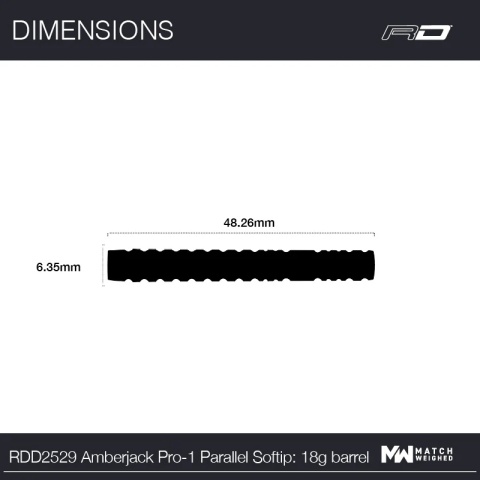 Red Dragon Amberjack Pro 1 90% Soft Tip – Profesjonalne lotki dart